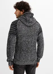 Pull à capuche et détails motard, bonprix