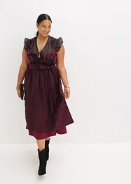 Dirndl avec velours en longueur midi (ens. 2 pces), bonprix