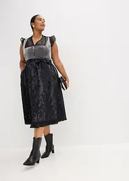 Dirndl avec velours en longueur midi (ens. 2 pces), bonprix