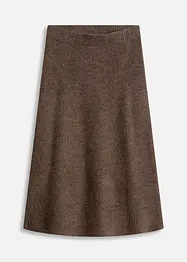 Jupe midi en maille, bonprix