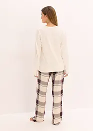Pyjama avec pantalon tissé doux et pochette cadeau, bonprix