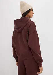 Sweat oversize à capuche 100% coton, bonprix