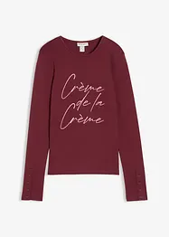 T-shirt manches longues 100% coton, bonprix