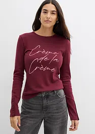 T-shirt manches longues 100% coton, bonprix