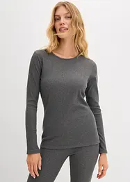T-shirt thermique côtelé, bonprix