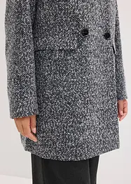 Manteau court aspect laine chinée, bonprix