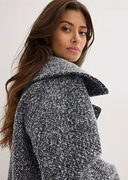Manteau court aspect laine chinée, bonprix