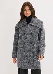 Manteau court aspect laine chinée, bonprix