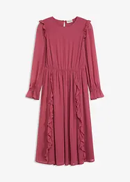 Robe en voile à volants, bonprix