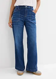 Jean large taille mi-haute avec poches plaquées, bonprix