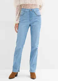 Jean taille haute droit avec poches, bonprix