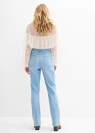 Jean taille haute droit avec poches, bonprix