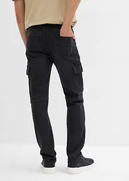 Jean cargo Regular à taille élastiquée, droit, bonprix