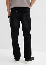 Jean droit et Regular à taille élastiquée, 100% coton, bonprix