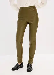 Pantalon bi-matière jersey milano et enduit devant, bonprix