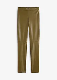 Pantalon bi-matière jersey milano et enduit devant, bonprix