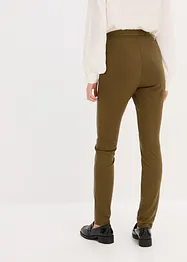 Pantalon bi-matière jersey milano et enduit devant, bonprix