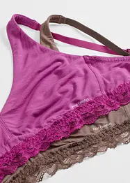 Lot de 2 soutiens-gorge bralette Feel Comfort en modal doux, bonprix