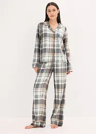 Pyjama tissé en flanelle avec fil lurex et pochette cadeau, bonprix