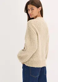 Gilet doux en grosse maille de laine mélangée, bonprix