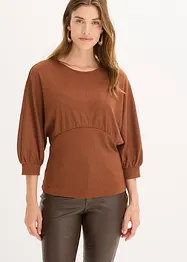 T-shirt en maille bouclette, bonprix