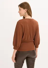 T-shirt en maille bouclette, bonprix