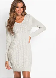 Robe en maille à motif torsadé, bonprix