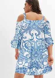 Robe évasée col Bardot, bonprix