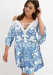 Robe évasée col Bardot, bonprix