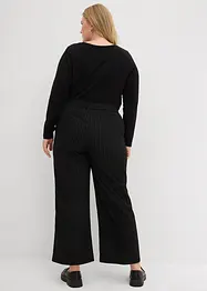 Pantalon palazzo aspect laine, bonprix