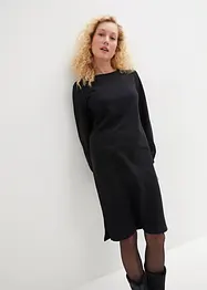 Robe en molleton avec manches ballon et fente, bonprix