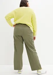 Jean cargo en coton, taille mi-haute, bonprix