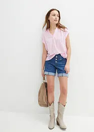 Blouse manches courtes en viscose fluide, bonprix