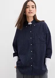 Chemise à rayures tennis, viscose mélangée, bonprix