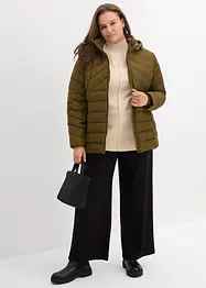 Veste matelassée légère avec capuche amovible, bonprix