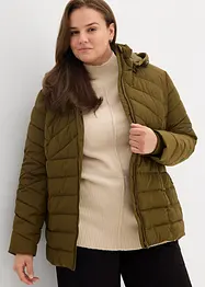 Veste matelassée légère avec capuche amovible, bonprix