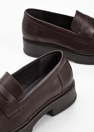 Mocassins en cuir, bonprix
