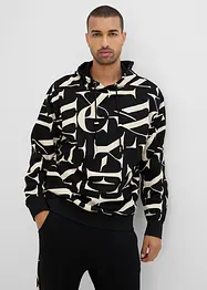 Sweat à capuche en coton, coupe loose, bonprix