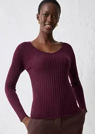 Pull en fine maille de laine mérinos, bonprix