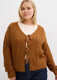 Gilet en maille à nouettes, bonprix