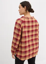 Blouse longue en flanelle, bonprix