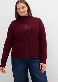 Gilet en maille à nœuds, bonprix