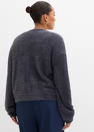Gilet en maille poilue de viscose mélangée, bonprix