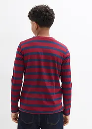 Lot de 3 T-shirts col tunisien 100% coton, bonprix