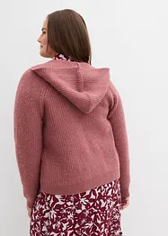 Gilet en maille à capuche, bonprix