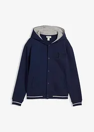 Gilet style universitaire en molleton 100% coton, bonprix