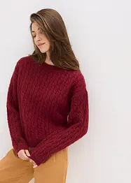 Pull à motif torsadé, bonprix