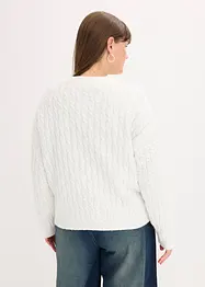 Pull à motif torsadé, bonprix