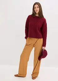 Pull à motif torsadé, bonprix