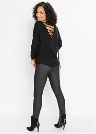 Pull en fine maille de viscose mélangée, bonprix